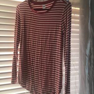 Long sleeve striped tee